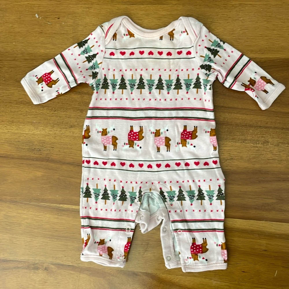 0-3 months girl Christmas clothes